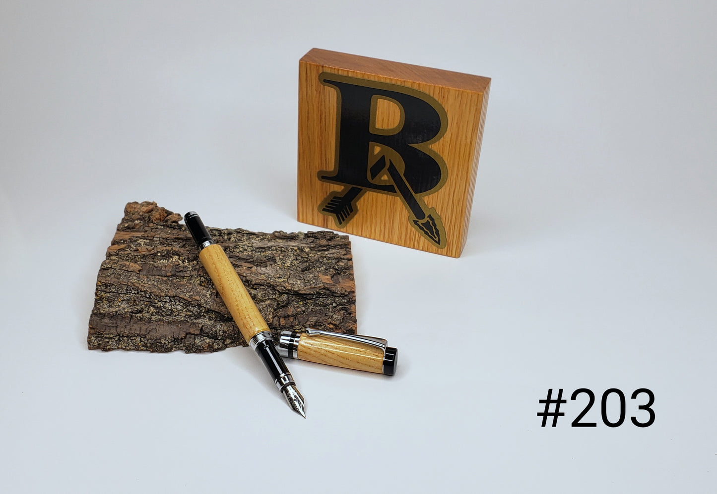 Broken Arrow Tiger Tree - Fountain Pen - Chrome