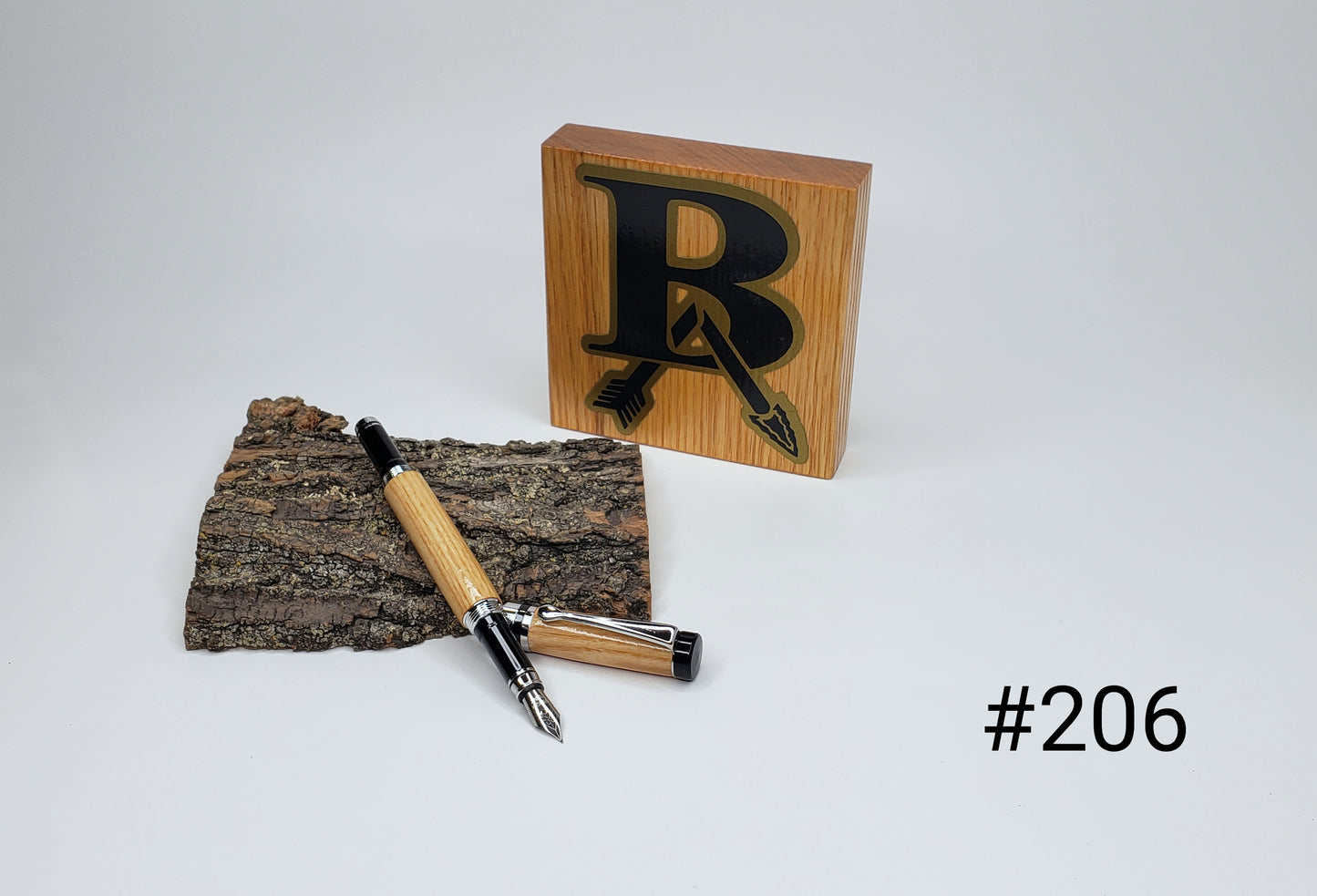 Broken Arrow Tiger Tree - Fountain Pen - Chrome
