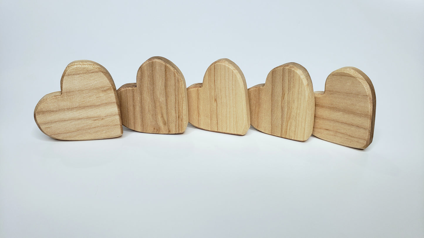Wood Pocket Hearts
