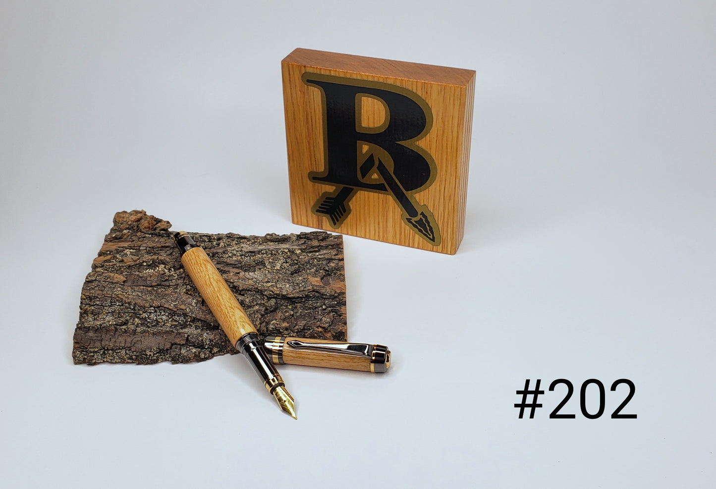 Broken Arrow Tiger Tree - Fountain Pen - 24k Gold & Gun Metal