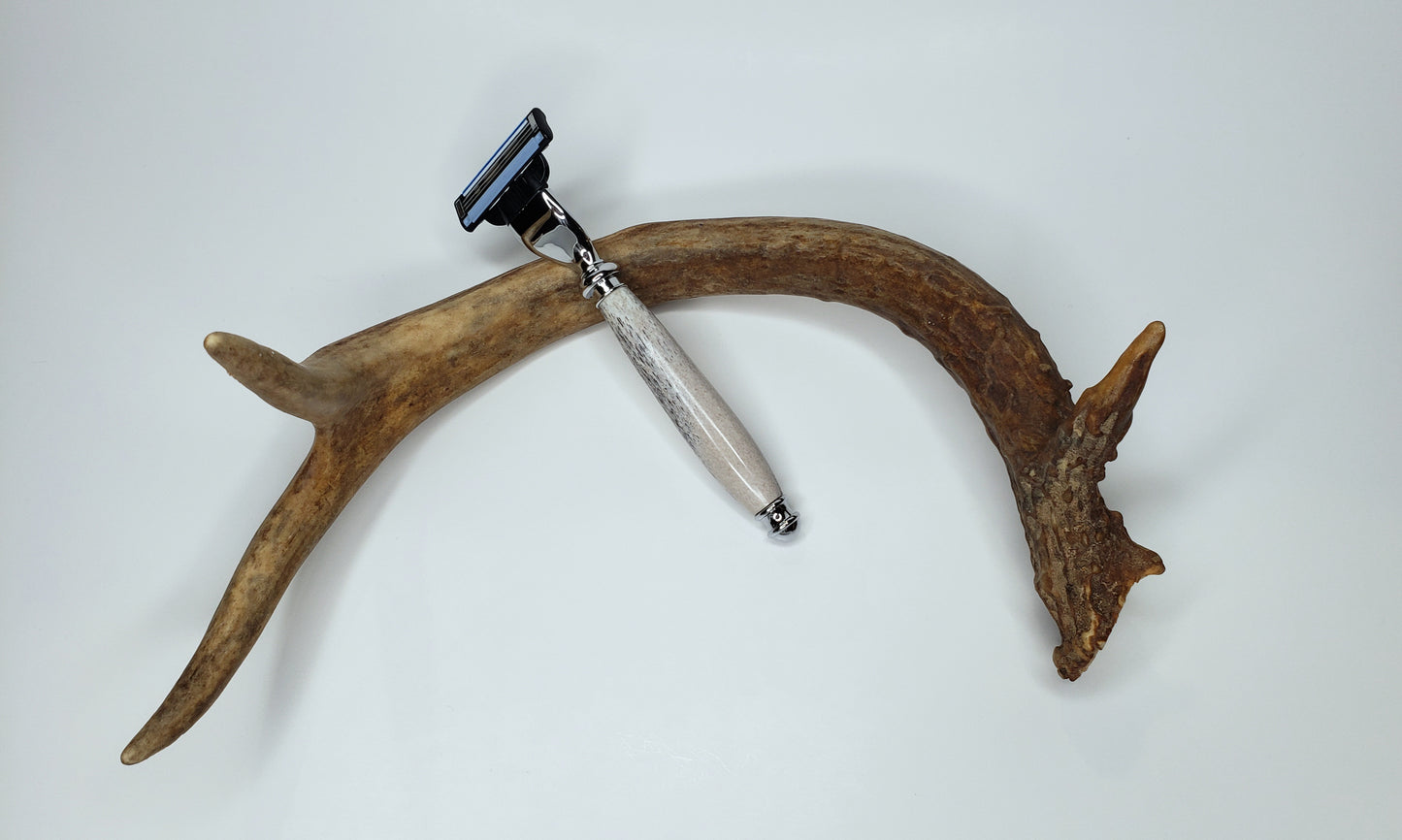 Chrome Elk Antler Razor